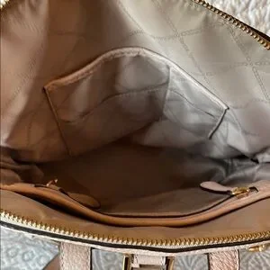 Michael Kors Light Pink Backpack with Gold Hardware and Structured Design Jet Set Large Logo Backpack in PWD BLSH MLT - Sale | Michael  main image 2